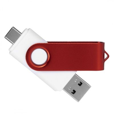 SMART C RED, usb flash memorija, beli, 8GB