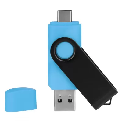 SMART C BLACK, usb flash memorija, svetlo plavi, 8GB