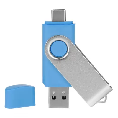 SMART C SILVER, usb flash memorija, svetlo plavi, 16GB
