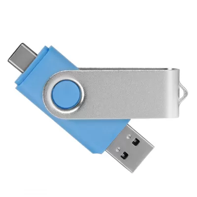 SMART C SILVER, usb flash memorija, svetlo plavi, 8GB