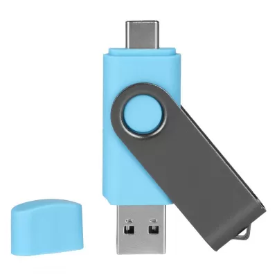 SMART C GRAY, usb flash memorija, svetlo plavi, 8GB