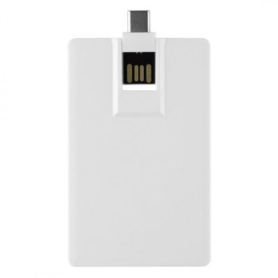 CREDIT CARD C, usb flash memorija, beli, 64GB