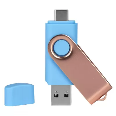 SMART C ROSE GOLD 3.0, usb flash memorija, svetlo plavi, 8GB