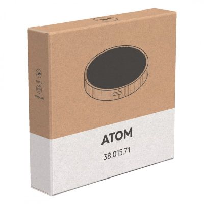 ATOM, bežični punjač, 15w, bež
