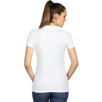 UNA, ženska polo majica, 180 g/m2, bela