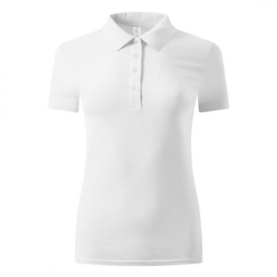 UNA, ženska polo majica, 180 g/m2, bela