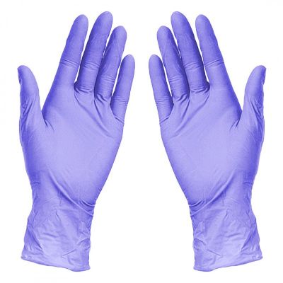NITRILE GLOVES, nitrilne jednokratne rukavice, 100 kom, lila