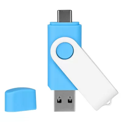 SMART C WHITE, usb flash memorija, svetlo plavi, 8GB