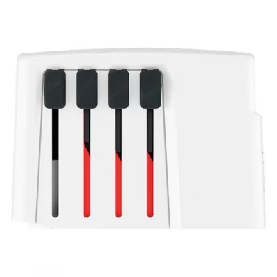 WORLD USB CHARGER AC 45PD, putni multiadapter 45 w, beli