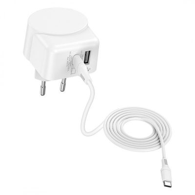 EU USB CHARGER AC 45PD, zidni punjač 45 w, beli