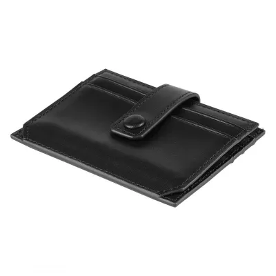 SLIP, kožni držač za kartice, 8/1, crni