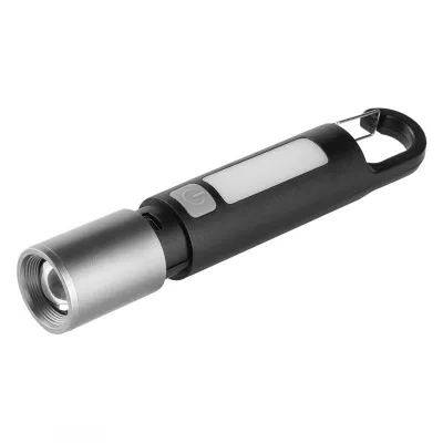 KLAUS, punjiva baterijska lampa kapaciteta 1.200 mah, crna