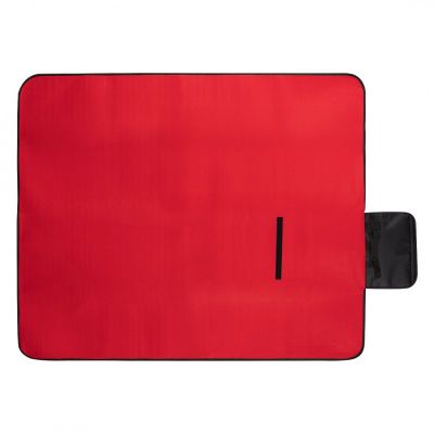 BLANKET SQUARE, vodootporno ćebence od brušenog polara, 180 g/m2, crveno