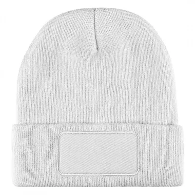 ANDI, zimska kapa sa istaknutim delom za brendiranje, bela