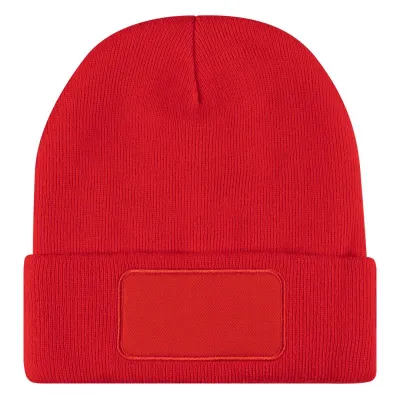 ANDI, zimska kapa sa istaknutim delom za brendiranje, crvena