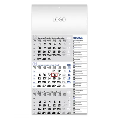 POSLOVNI 85, zidni kalendar: 12 listova, tromesečni