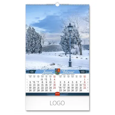 VOJVODINA, zidni kalendar: 7 listova, dvomesečni