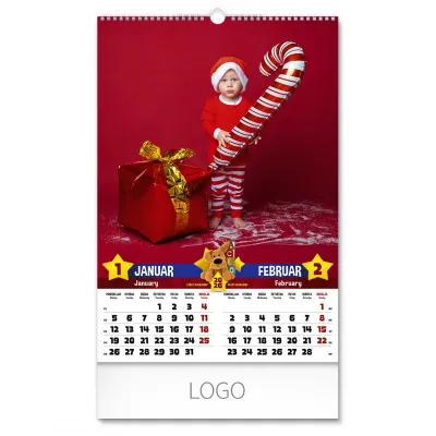 KIDS, zidni kalendar: 7 listova, dvomesečni