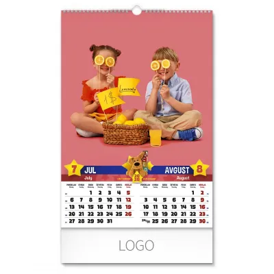 KIDS, zidni kalendar: 7 listova, dvomesečni