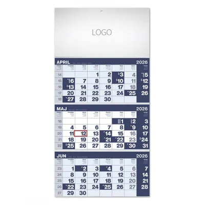 POSLOVNI 17, zidni kalendar, 3 x 12 listova, tromesečni, trodelni