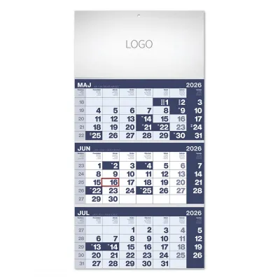 POSLOVNI 17, zidni kalendar, 3 x 12 listova, tromesečni, trodelni