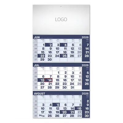 POSLOVNI 17, zidni kalendar, 3 x 12 listova, tromesečni, trodelni
