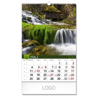 PRIRODA 04, zidni kalendar: 13 listova, mesečni