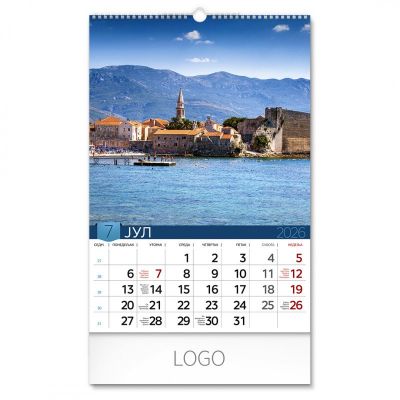PRIRODA 04, zidni kalendar: 13 listova, mesečni