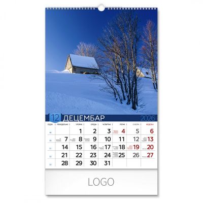 PRIRODA 04, zidni kalendar: 13 listova, mesečni