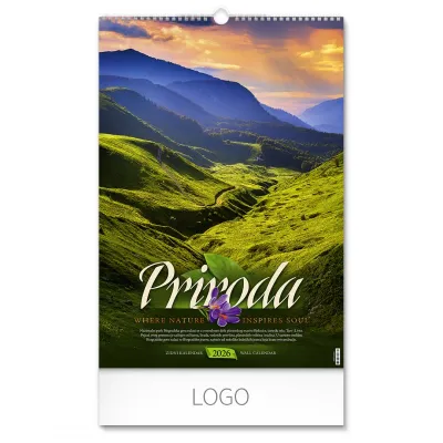PRIRODA 02, zidni kalendar: 7 listova, dvomesečni