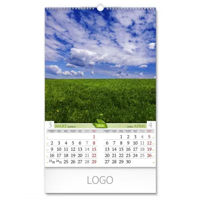 PRIRODA 02, zidni kalendar: 7 listova, dvomesečni