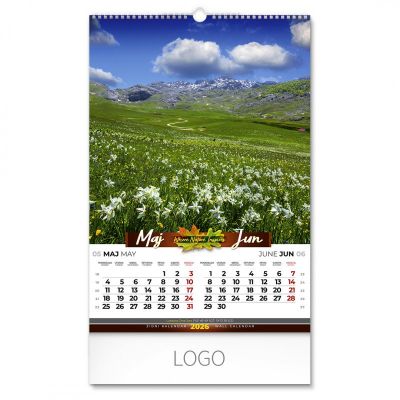 PRIRODA 01, zidni kalendar: 7 listova, dvomesečni