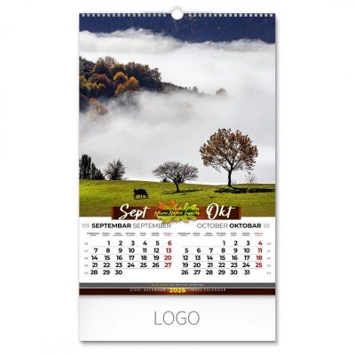 PRIRODA 01, zidni kalendar: 7 listova, dvomesečni
