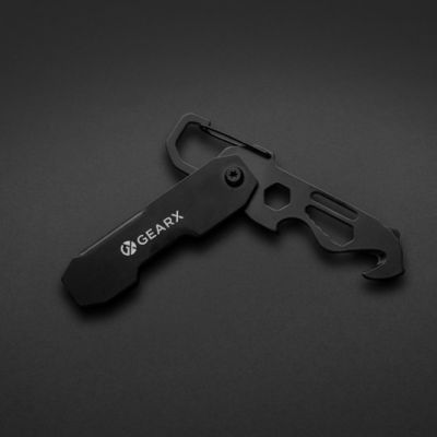 Gear X foldable EDC tool with carabiner and parcel cutter