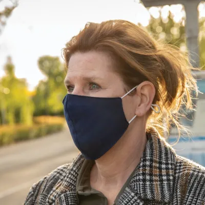 Reusable 2-ply cotton face mask