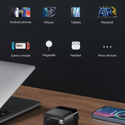 Urban Vitamin Mendocino 65W GaN charger retractable cable