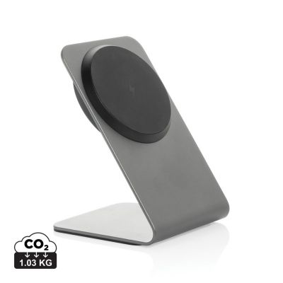 Terra aluminium 15W magnetic wireless charging phone stand