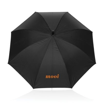 Swiss Peak Vero Aware™ RPET 25” umbrella w luxe handle