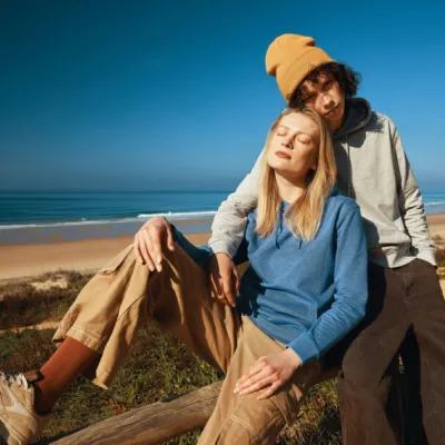 IQONIQ Torres recycled cotton hoodie undyed