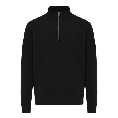 IQONIQ Elgon recycled cotton quarter zip sweater