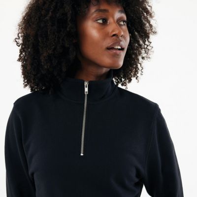 IQONIQ Elgon recycled cotton quarter zip sweater