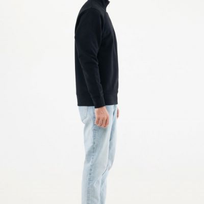IQONIQ Elgon recycled cotton quarter zip sweater