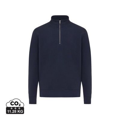 IQONIQ Elgon recycled cotton quarter zip sweater