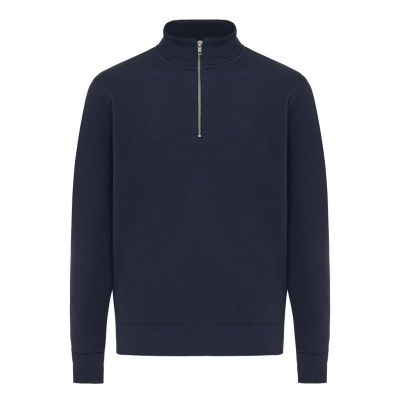 IQONIQ Elgon recycled cotton quarter zip sweater