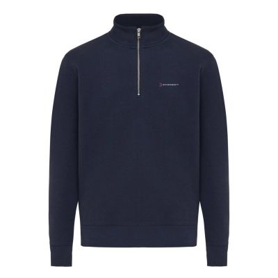 IQONIQ Elgon recycled cotton quarter zip sweater