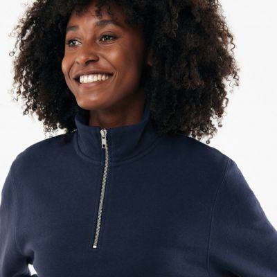 IQONIQ Elgon recycled cotton quarter zip sweater