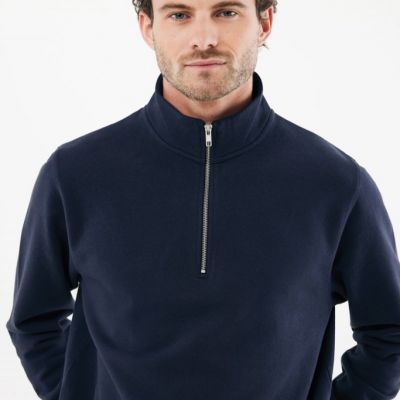 IQONIQ Elgon recycled cotton quarter zip sweater