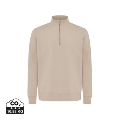 IQONIQ Elgon recycled cotton quarter zip sweater