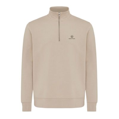 IQONIQ Elgon recycled cotton quarter zip sweater