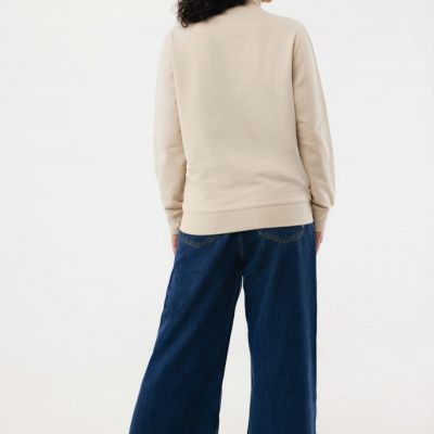 IQONIQ Elgon recycled cotton quarter zip sweater